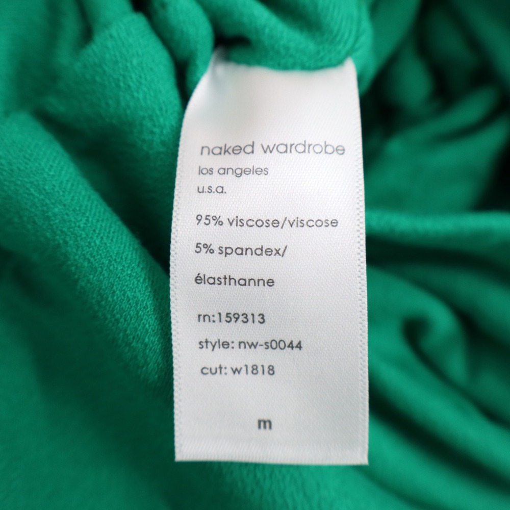 Naked Wardrobe Green Bodycon Midi Skirt NW-S0044 Size Medium Mens Womens - Picture 5 of 8
